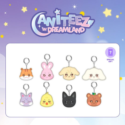 [Pre-Order] ATEEZ - ANITEEZ IN THE DREAMLAND OFFICIAL MD MINI FACE KEYRING