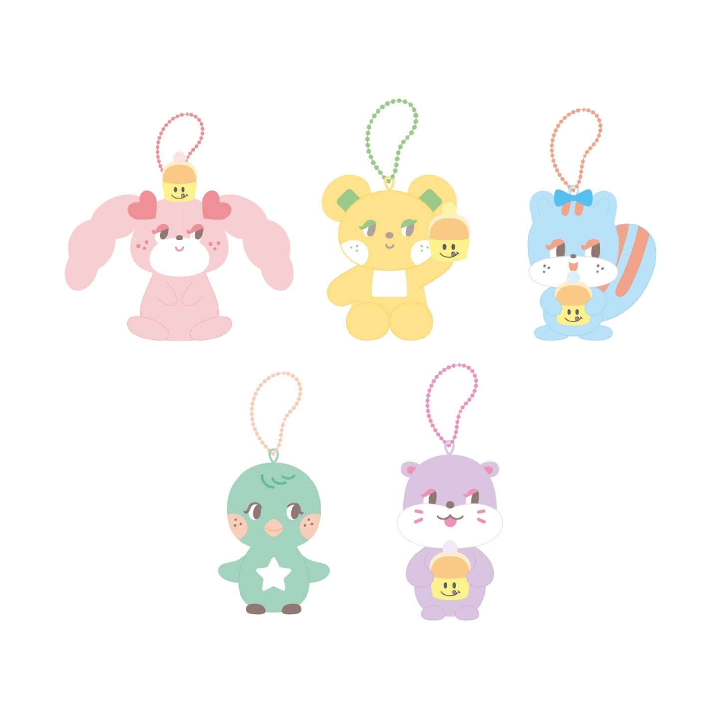 [Pre-Order] RED VELVET - SWEET DREAMS RED VELVET X KNOTTED POP UP STORE OFFICIAL MD MINI PLUSH KEYRING