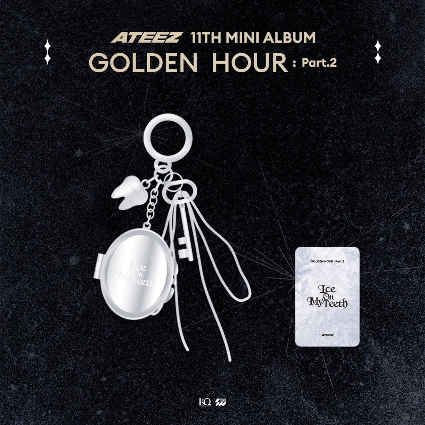 [Pre-Order] ATEEZ - GOLDEN HOUR : PART.2 POP UP OFFICIAL MD MIRROR KEYRING