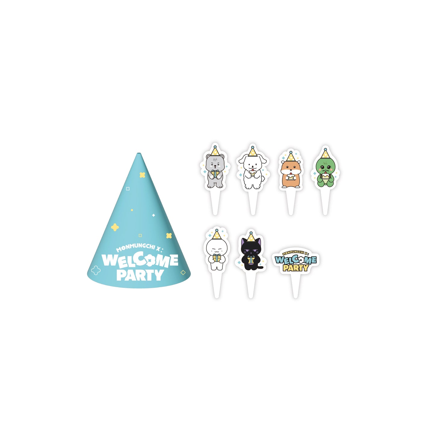 MONSTA X - MONMUGCHI X : WELCOM PARTY POP UP STORE OFFICIAL MD MONMUNGCHI X PARTY PACK