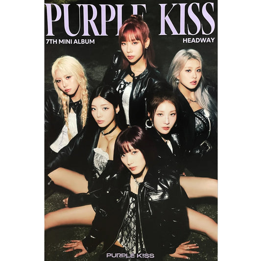 [POSTER 380-381] PURPLE KISS - HEADWAY 7TH MINI ALBUM