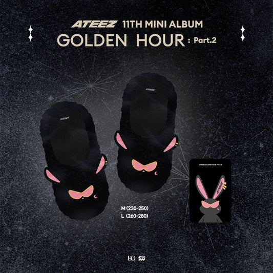 [Pre-Order] ATEEZ - GOLDEN HOUR : PART.2 POP UP OFFICIAL MD MITO FUR SLIPPERS