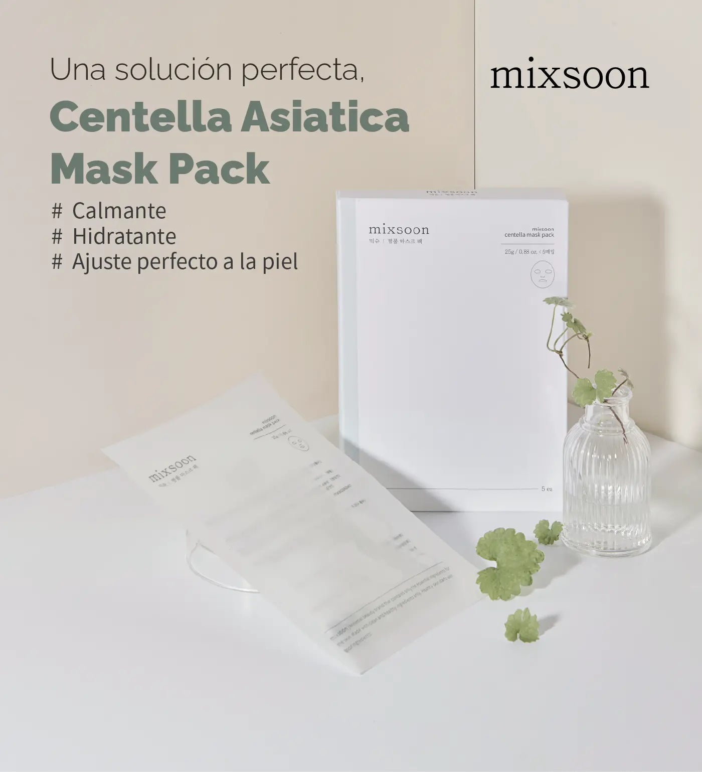 mixsoon Centella Mask Pack (5 unidades)