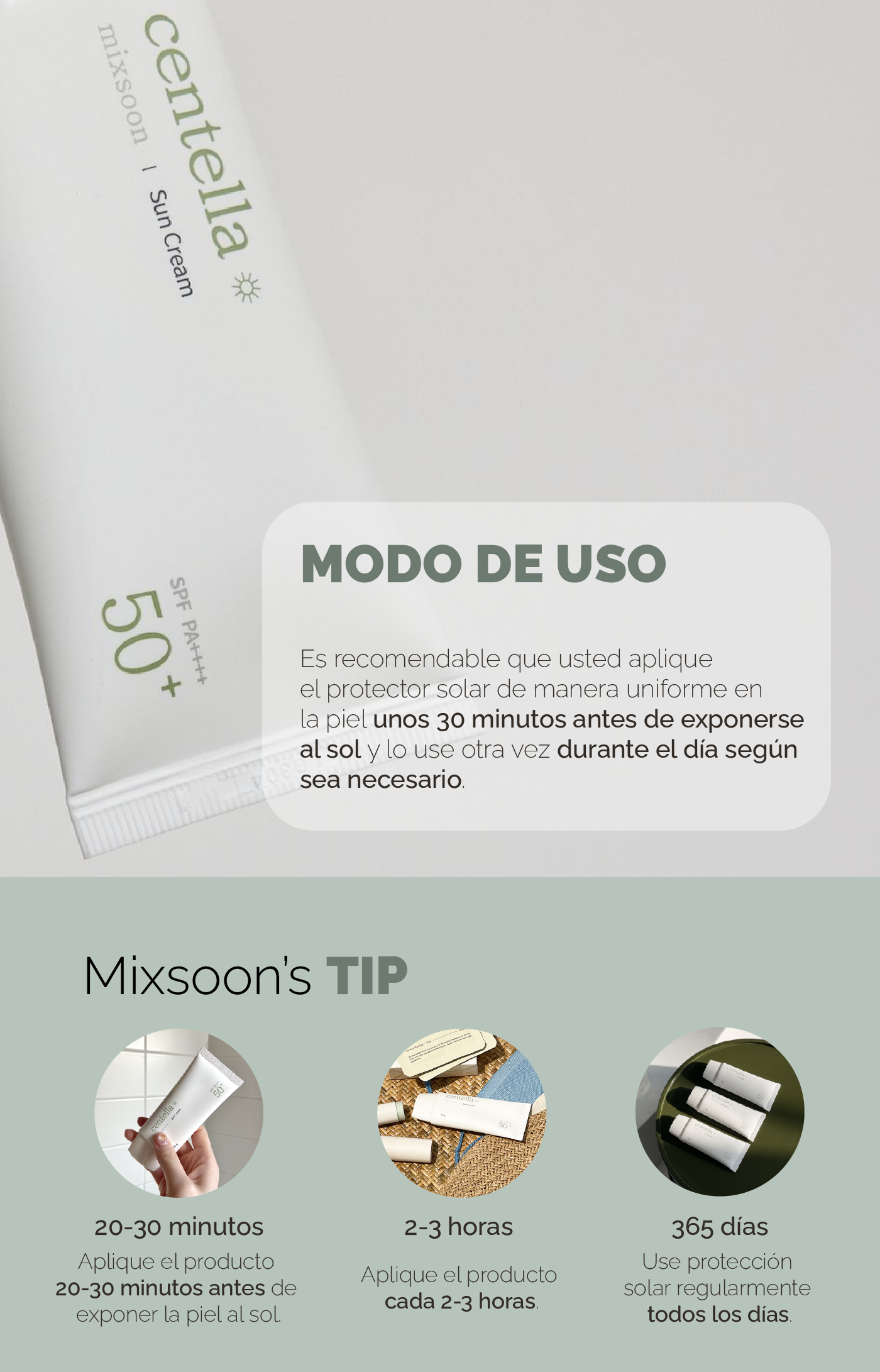 mixsoon Centella Asiatica Sun Cream