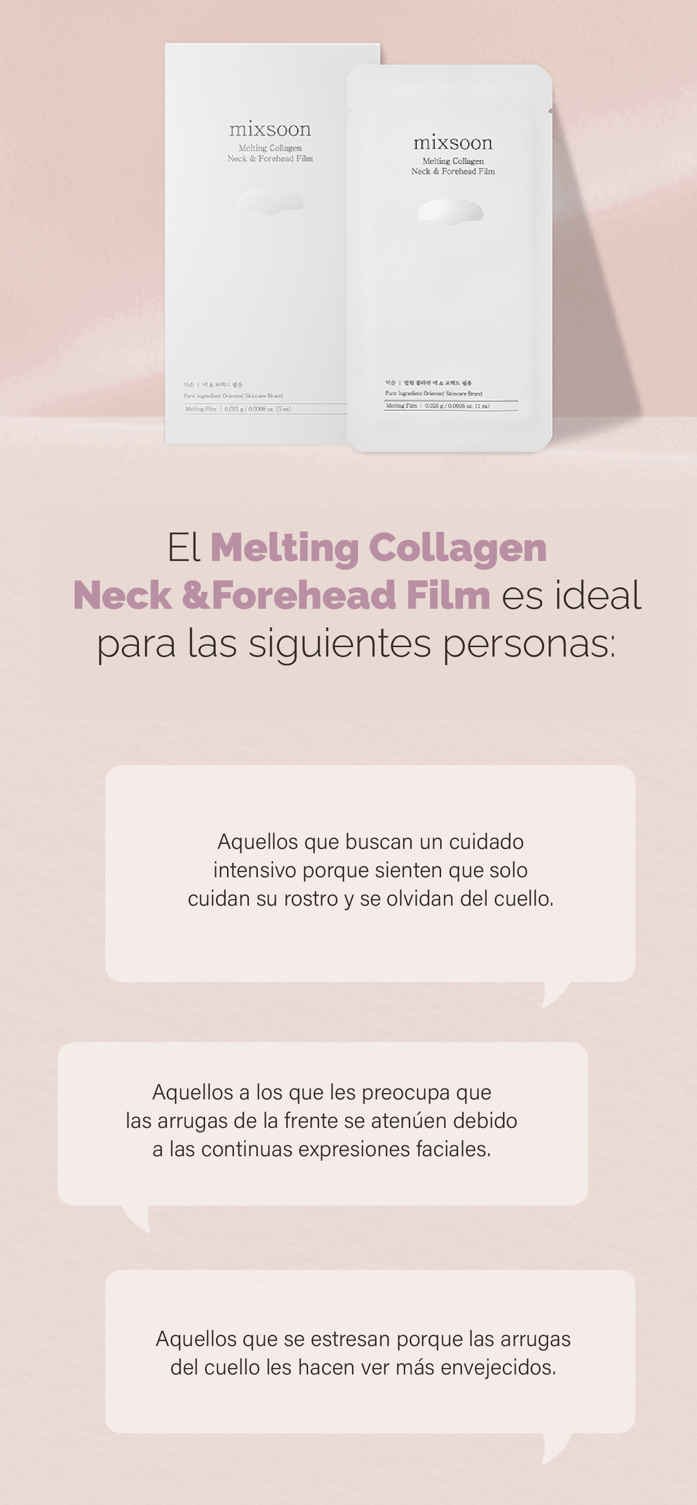 mixsoon Melting Collagen Neck & Forehead Film