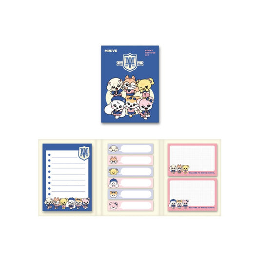 [Pre-Order] IVE - WELCOME TO MINIVE SCHOOL IVE X MINIVE POP UP OFFICIAL MD MINIVE STICKY NOTE PAD SET