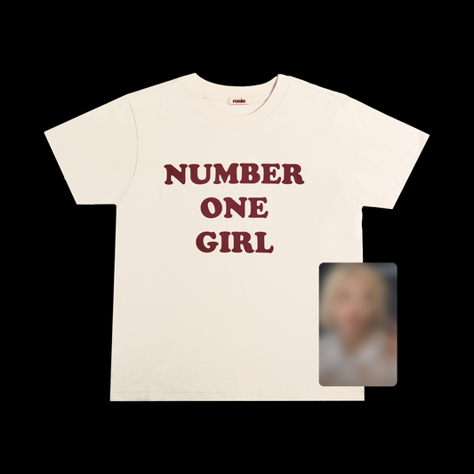 [Pre-Order] ROSE - ROSIE APT OFFICIAL MD NUMBER ONE GIRL WHITE T-SHIRT