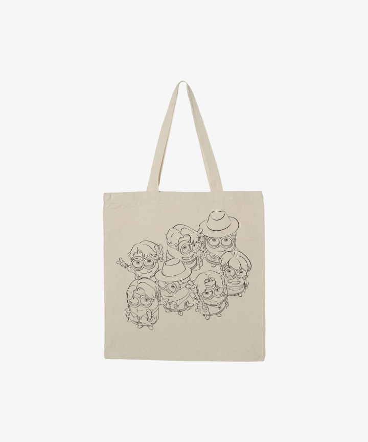 [Pre-Order] BTS - BTS X DM4 OFFICIAL MD OUTLINE GROUP TOTE BAG