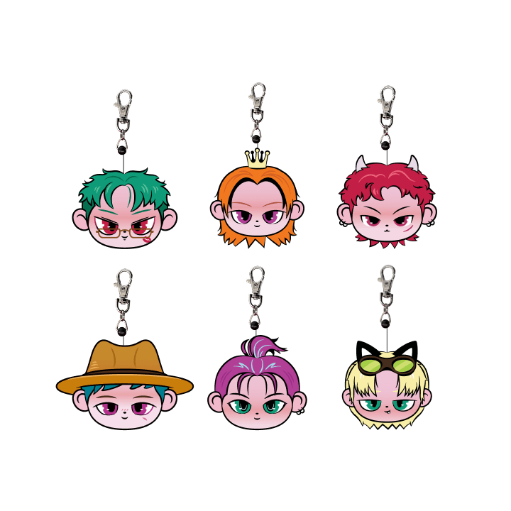 P1HARMONY - P1USTAGE H : MOST WANTED OFFICIAL MD P1KIDS FACE REEL KEYRING