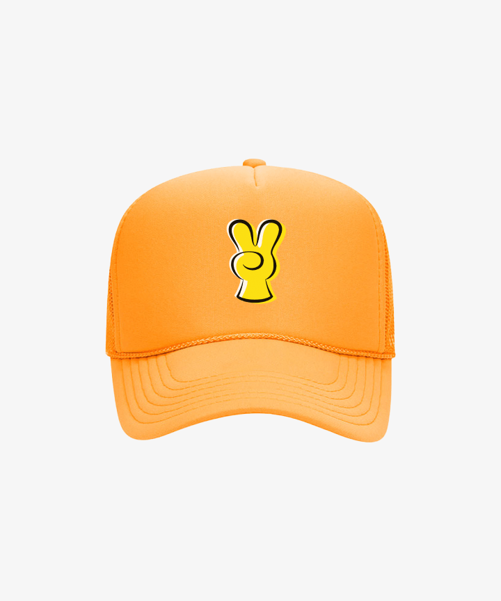 [Pre-Order] BTS - BTS X DM4 OFFICIAL MD PEACE SIGN TRUCKER HAT