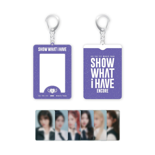 IVE - SHOW WHAT I HAVE THE 1ST WORLD TOUR ENCORE OFFICIAL MD PHOTOCARD HOLDER KEYRING