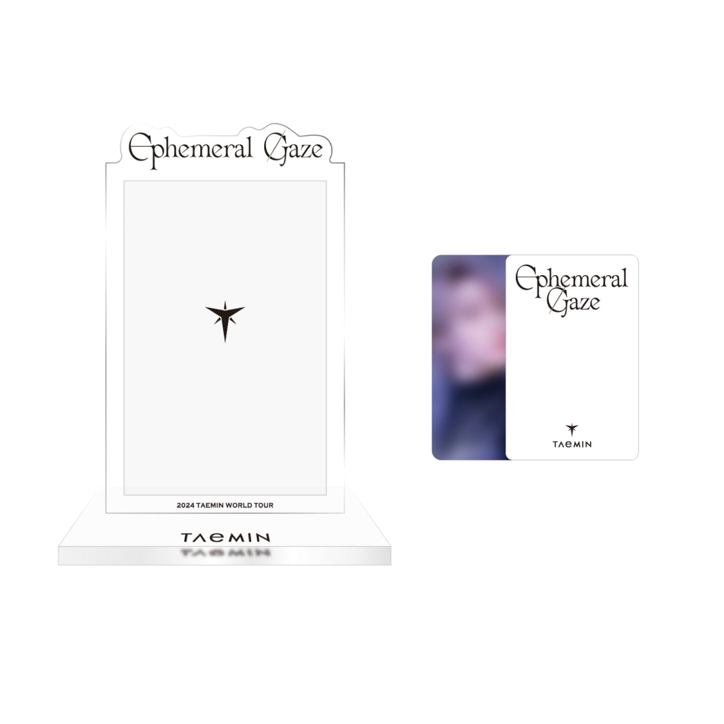 SHINEE TAEMIN - EPHEMERAL GAZE 2024 WORLD TOUR OFFICIAL MD PHOTOCARD STAND