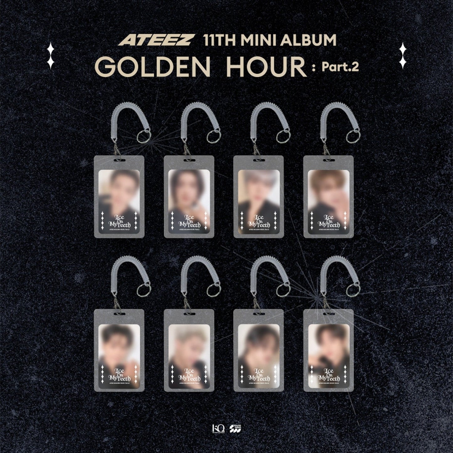 [Pre-Order] ATEEZ - GOLDEN HOUR : PART.2 POP UP OFFICIAL MD PHOTO CARD HOLDER SET