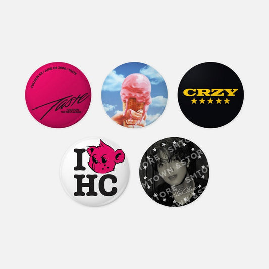 [Pre-Order] NCT HAECHAN - TASTE 1ST ALBUM OFFICIAL MD PIN BUTTON SET