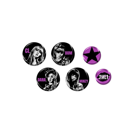 [Pre-Order] 2NE1 - WELCOME BACK 2025 CONCERT ENCORE IN SEOUL OFFICIAL MD PIN BUTTON SET