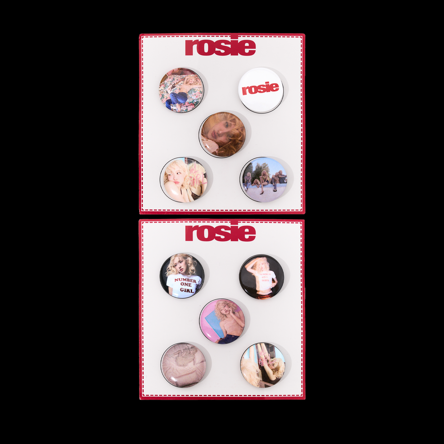 [Pre-Order] ROSE - ROSIE APT OFFICIAL MD PIN BUTTON SET