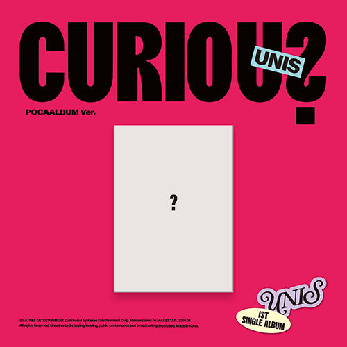 UNIS - CURIOUS 1ST SINGLE ALBUM POCAALBUM VER