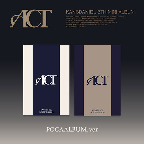 KANGDANIEL - ACT 5TH MINI ALBUM POCAALBUM VER