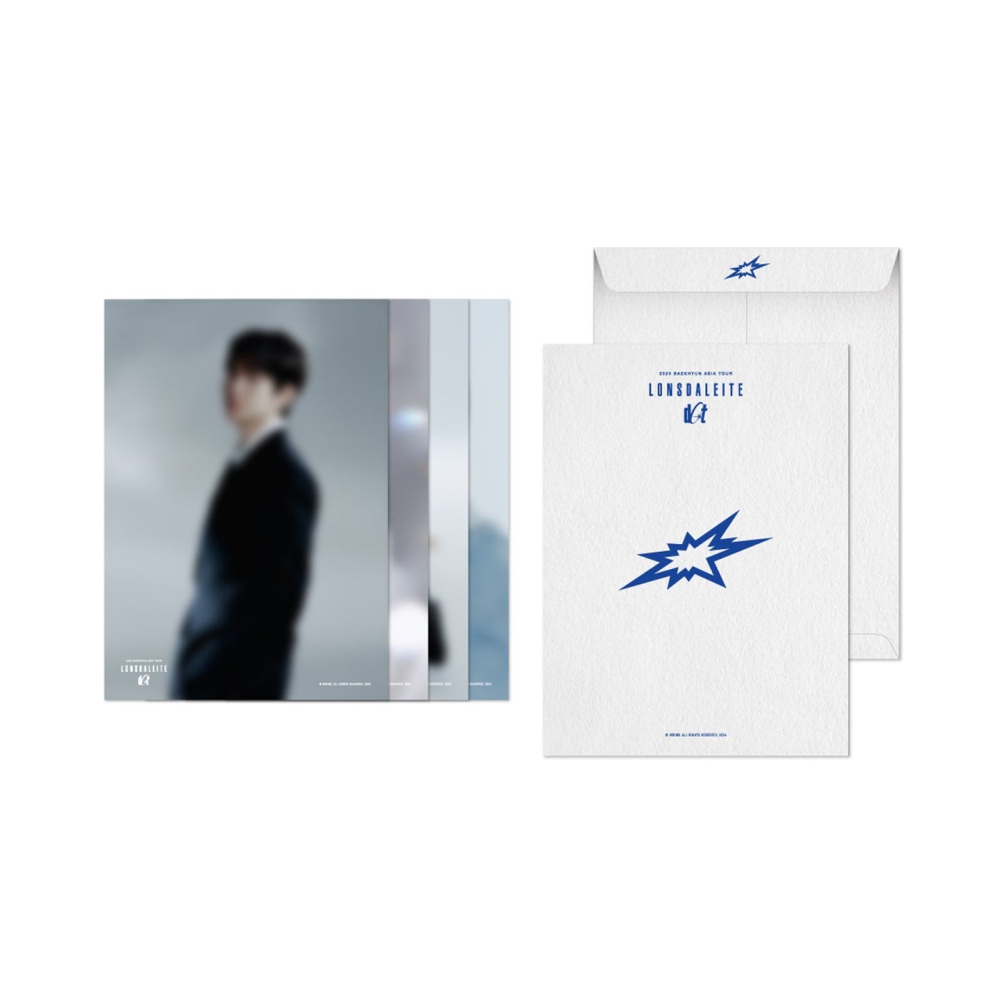 BAEKHYUN - LONSDALEITE DOT 2024 ASIA TOUR OFFICIAL MD POSTER SET