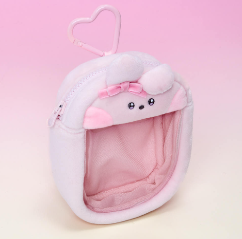 BT21 - RIBBONED U MININI CLEAR BAG CHARM POUCH