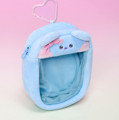 BT21 - RIBBONED U MININI CLEAR BAG CHARM POUCH