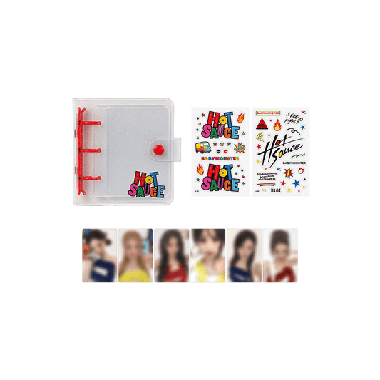 BABYMONSTER - HOTSAUCE OFFICIAL MD PVC PHOTOCARD BINDER + STICKER SET