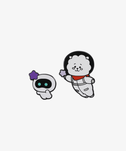 [Pre-Order] BTS - WOOTTEO X RJ COLLABORATION OFFICIAL MD PIN BADGE SET