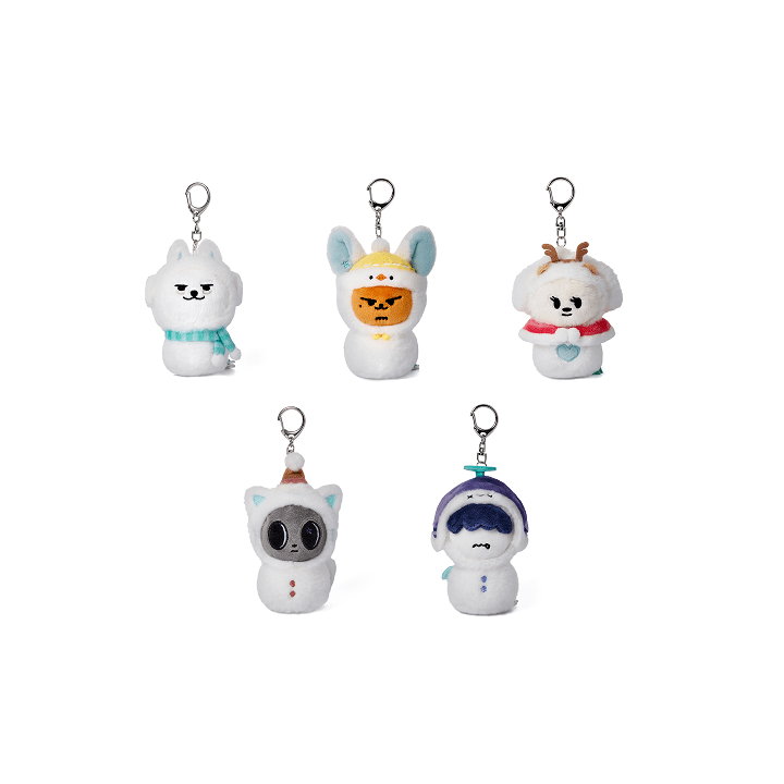 [Pre-Order] TXT - PPULBATU SNOW MAGIC OFFICIAL MD PLUSH KEYRING (HOLIDAY VER.)