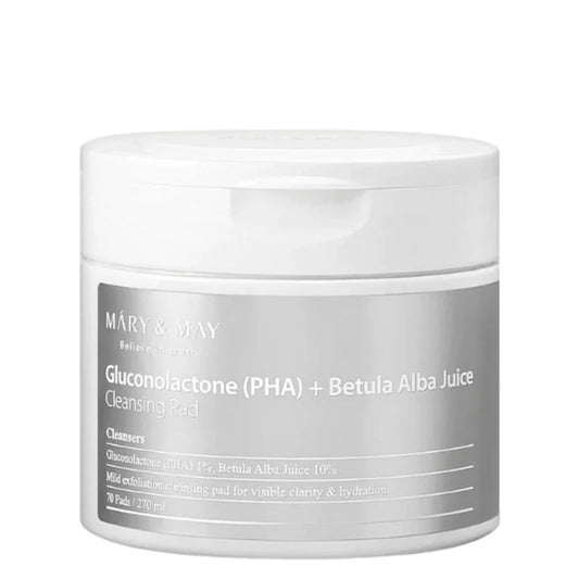 [Mary&May] Gluconolactone (PHA)+Betula Alba Juice Cleansing Pad - 270ml(70EA)