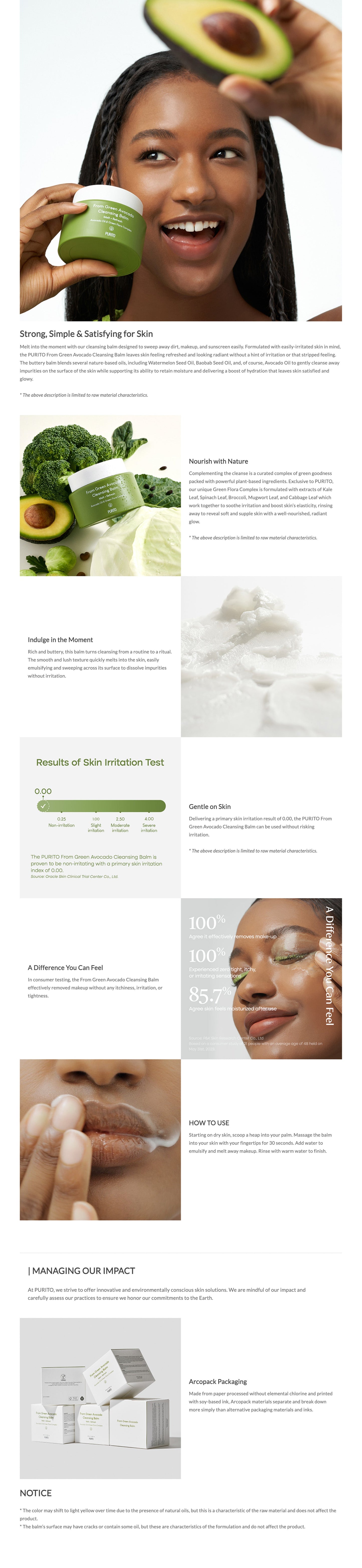 Purito Seoul From Green Avocado Cleansing Balm