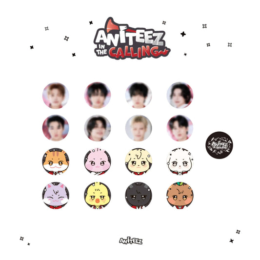 [Pre-Order] ATEEZ - ANITEEZ IN THE CALLING POP UP OFFICIAL MD CAN BADGE (RANDOM)