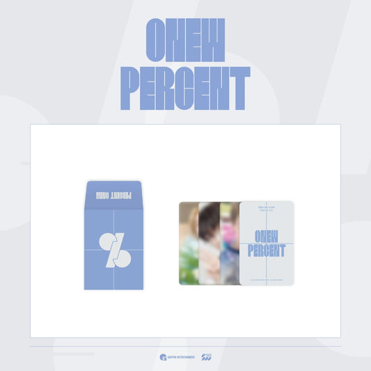 [Pre-Order] ONEW - PERCENT POP UP STORE OFFICIAL MD RANDOM TRADING CARD