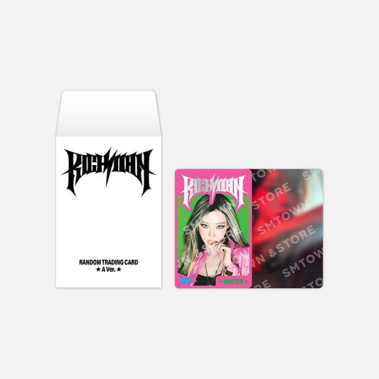 [Pre-Order] AESPA - RICHMAN POP UP OFFICIAL MD RANDOM TRADING CARD SET A VER