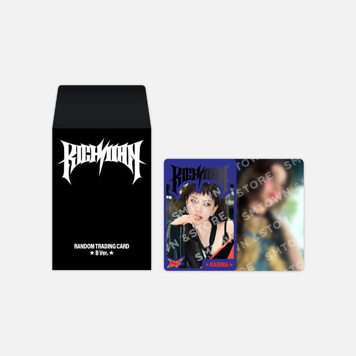 [Pre-Order] AESPA - RICHMAN POP UP OFFICIAL MD RANDOM TRADING CARD SET B VER