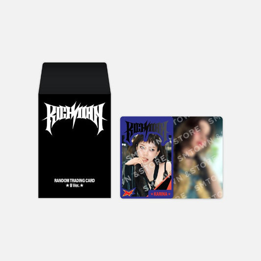 [Pre-Order] AESPA - RICHMAN POP UP OFFICIAL MD RANDOM TRADING CARD SET B VER