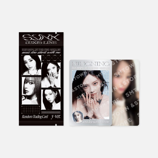 [Pre-Order] AESPA - SYNK : AEXIS LINE 2025 LIVE TOUR OFFICIAL MD RANDOM TRADING CARD SET Y VER