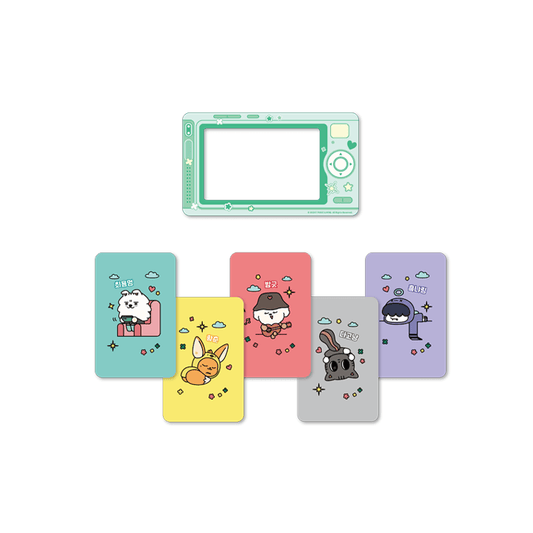 [Pre-Order] TXT - 2025 PPULBATU CAFE OFFICIAL MD RETRO MAGNET & PHOTOCARD SET
