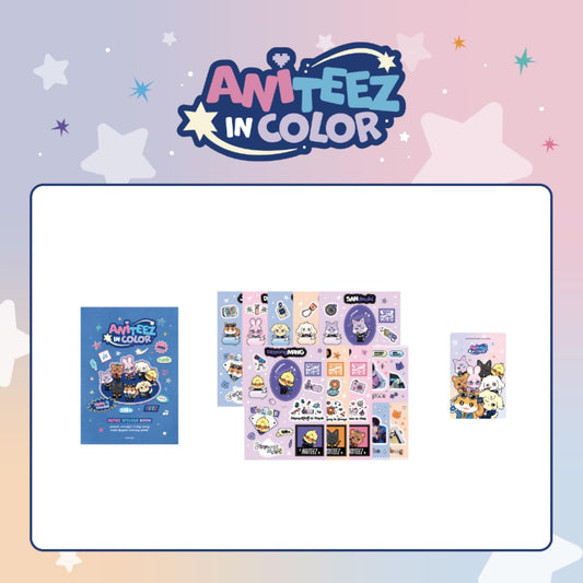 [Pre-Order] ATEEZ - ANITEEZ IN COLOR POP UP OFFICIAL MD RETRO STICKER BOOK