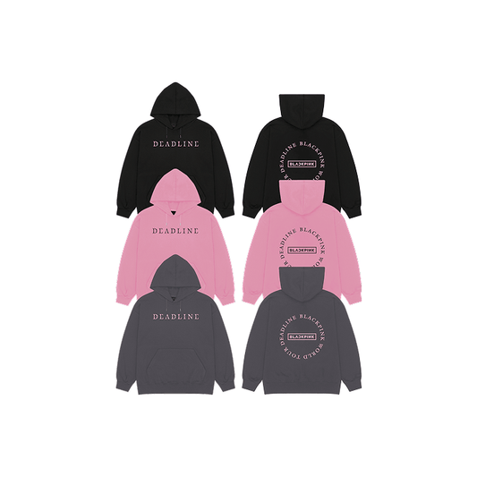[2nd Pre-Order] BLACKPINK - DEADLINE WORLD TOUR IN SEOUL OFFICIAL MD ROUND LOGO HOODIE
