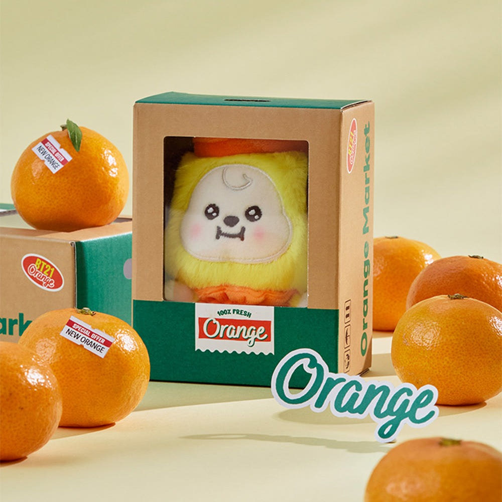 BT21 - ORANGE PARTY OFFICIAL MD BABY SMALL DOLL