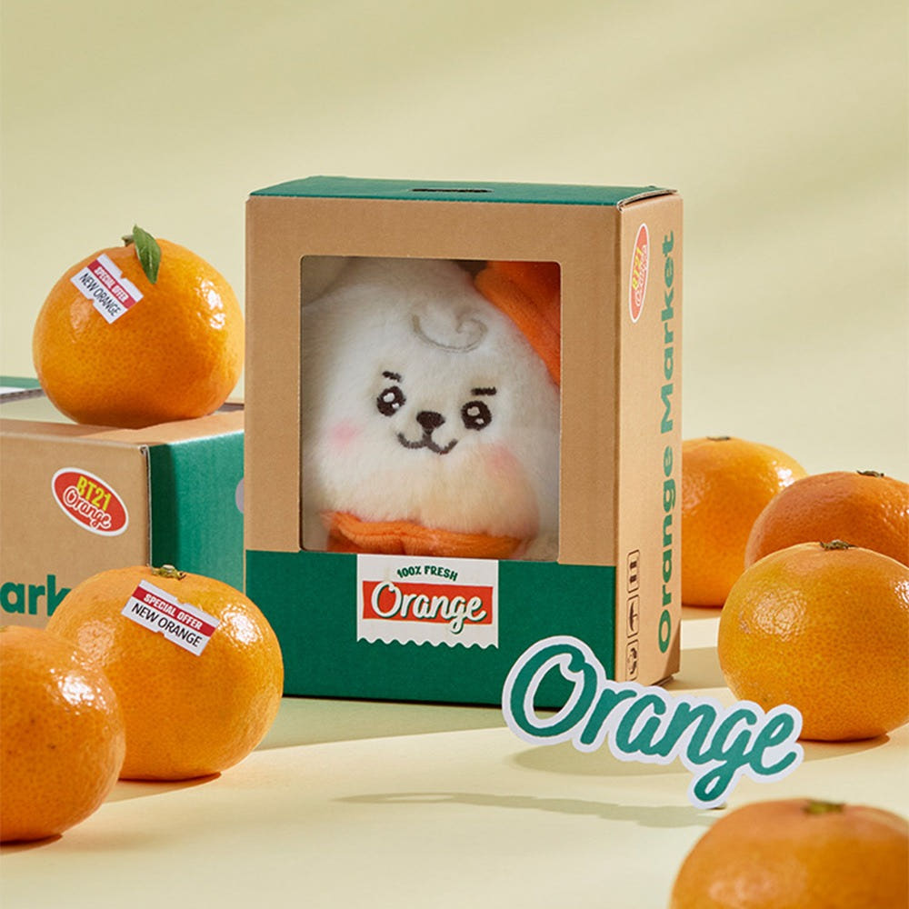 BT21 - ORANGE PARTY OFFICIAL MD BABY SMALL DOLL