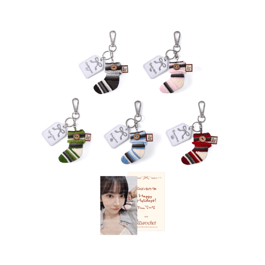 [Pre-Order] LE SSERAFIM - KKUROCHET 2ND OFFICIAL MD SOCK ORNAMENT KEYRING