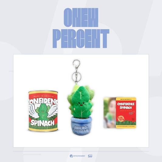 [Pre-Order] ONEW - PERCENT POP UP STORE OFFICIAL MD SPINACH PLUSH DOLL