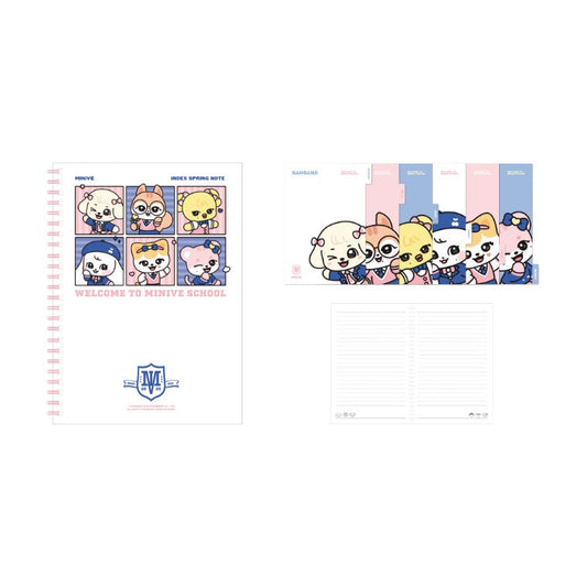 [Pre-Order] IVE - WELCOME TO MINIVE SCHOOL IVE X MINIVE POP UP OFFICIAL MD MINIVE INDEX SPRING NOTE