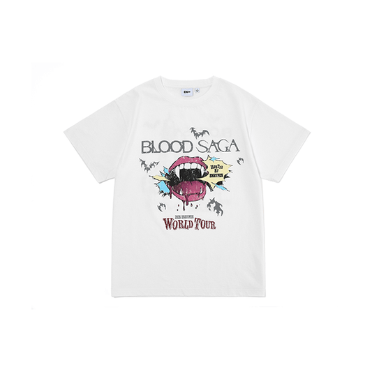 [Pre-Order] ENHYPEN - BLOOD SAGA WORLD TOUR OFFICIAL MD S/S T-SHIRT (WHITE)