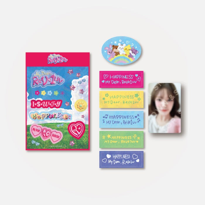 [Pre-Order] RED VELVET - HAPPINESS : MY DEAR, REVE1UV OFFICIAL MD REMOVABLE STICKER SET