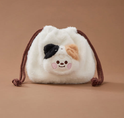 [Pre-Order] BT21 - BABY MORE FLUFFY FACE DOLL STRING POUCH