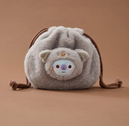 [Pre-Order] BT21 - BABY MORE FLUFFY FACE DOLL STRING POUCH