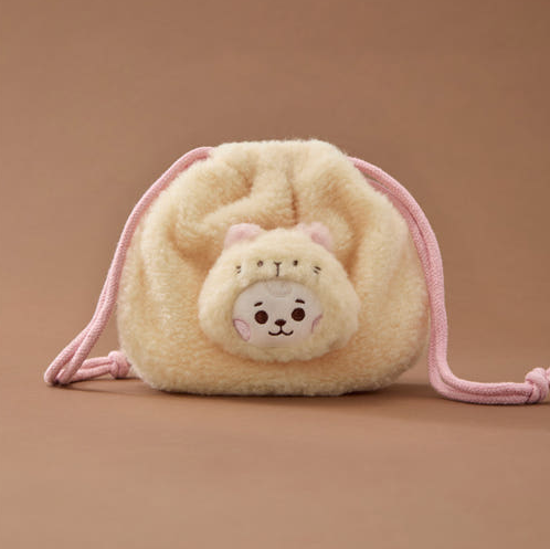 [Pre-Order] BT21 - BABY MORE FLUFFY FACE DOLL STRING POUCH