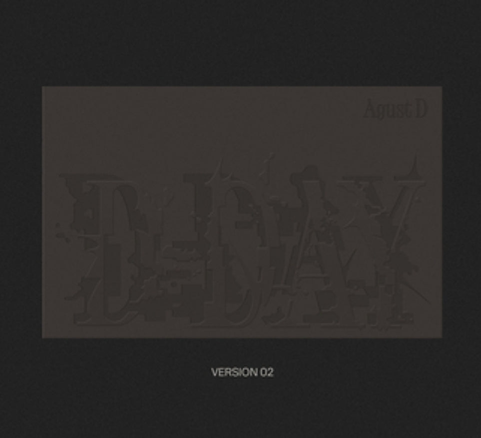 BTS SUGA - Agust D D-DAY 1ST SOLO ALBUM